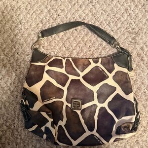 Brown and Cream Dooney and Bourke Women's Bag